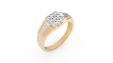18K Gold & Diamond Ring For Men KRC60156
